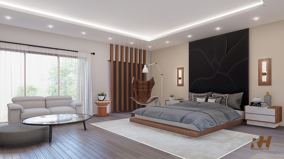 Interior design master bedroom