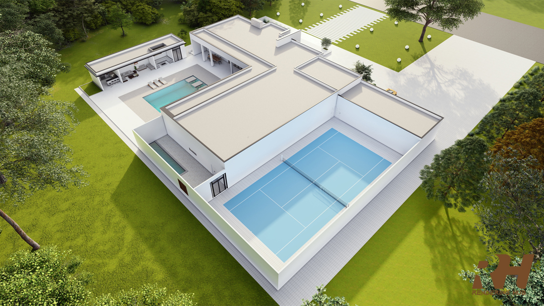Modern Pool House