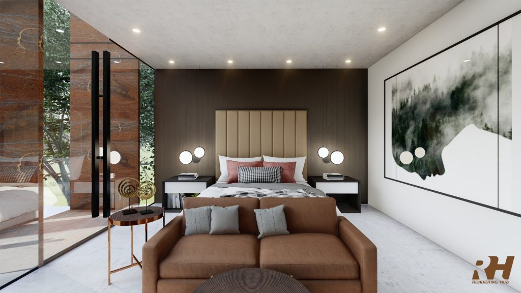 Interior design master bedroom